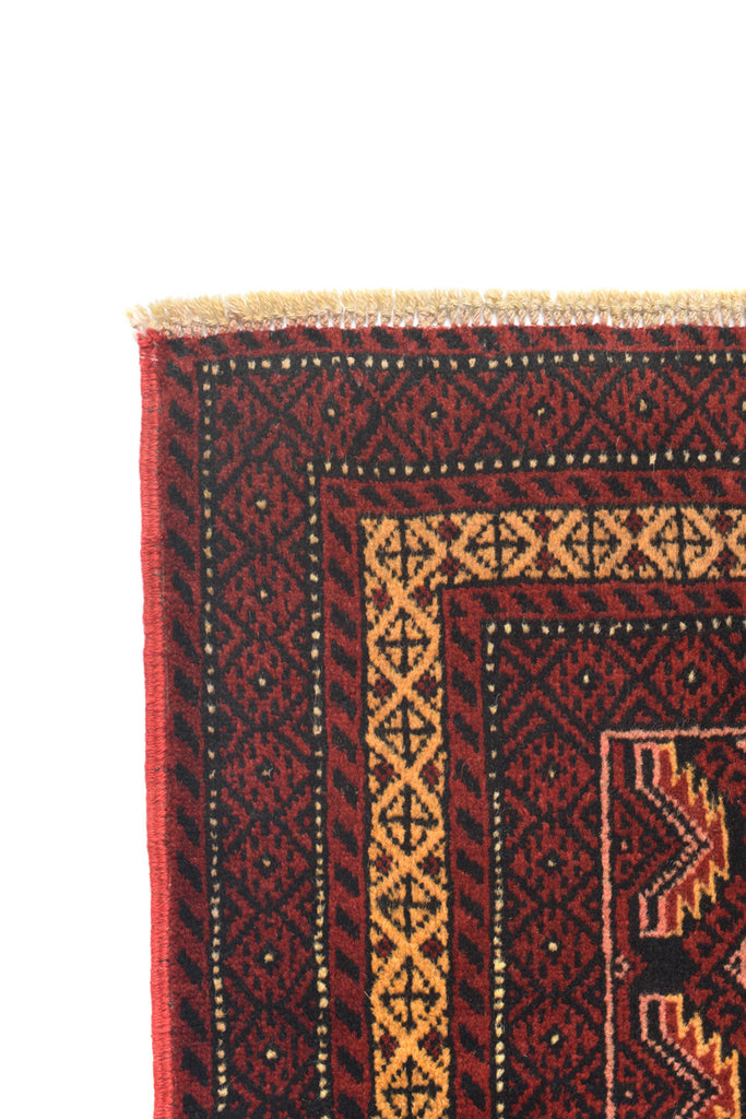 4 x 6.4 Afghan Herati Baluch Rug Multi Colors #SH1418