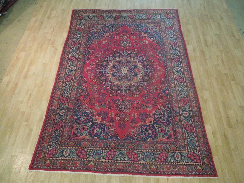 6.6 x 9.7 Persian Mashad Khorasan Rug #B-72806