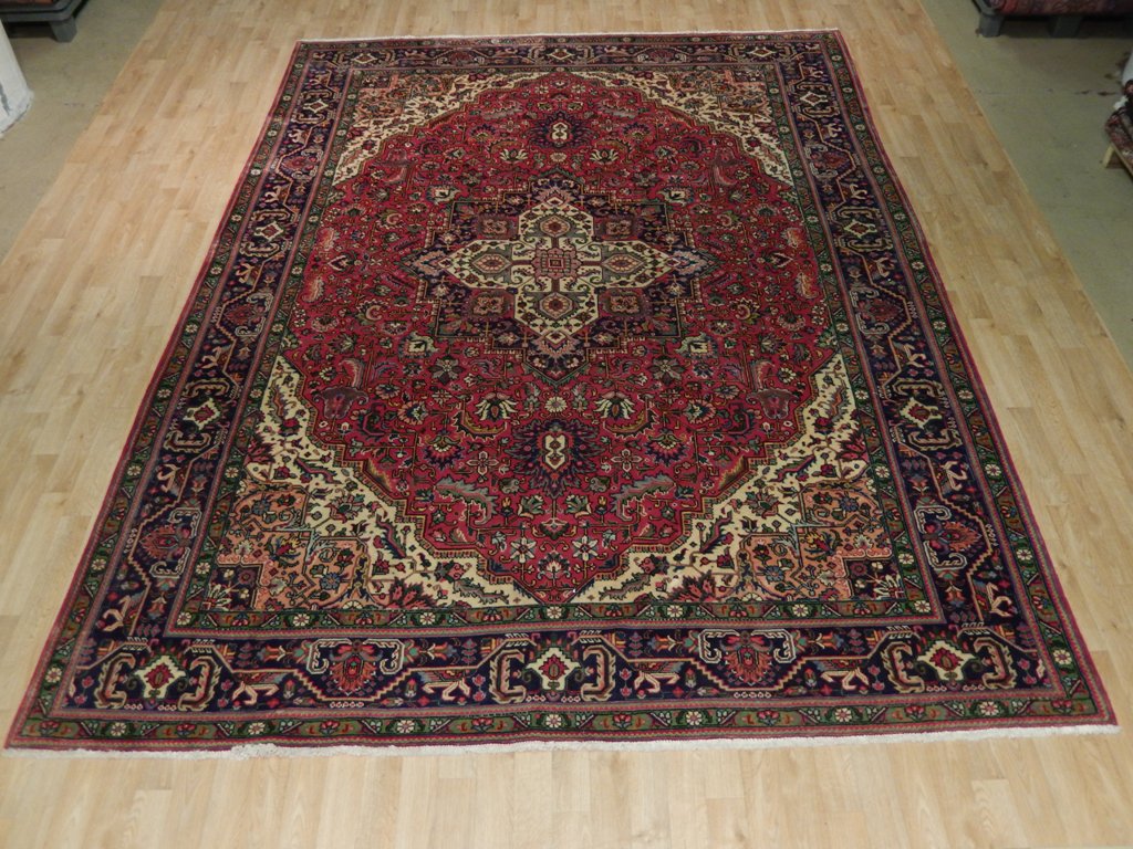 8.3 x 11.6 Persian Tabriz Rug GEOMETRIC #B-73538