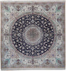 Load image into Gallery viewer, 8.6 x 8.6 Square Authentic Persian Esfahan Top Quality Wool and Silk on Silk 500 KPSI #PIX-21833