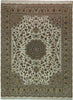 Load image into Gallery viewer, 7.9 x 10 Fine Quality Wool and Silk Hand-Knotted Sino Tabriz Rug