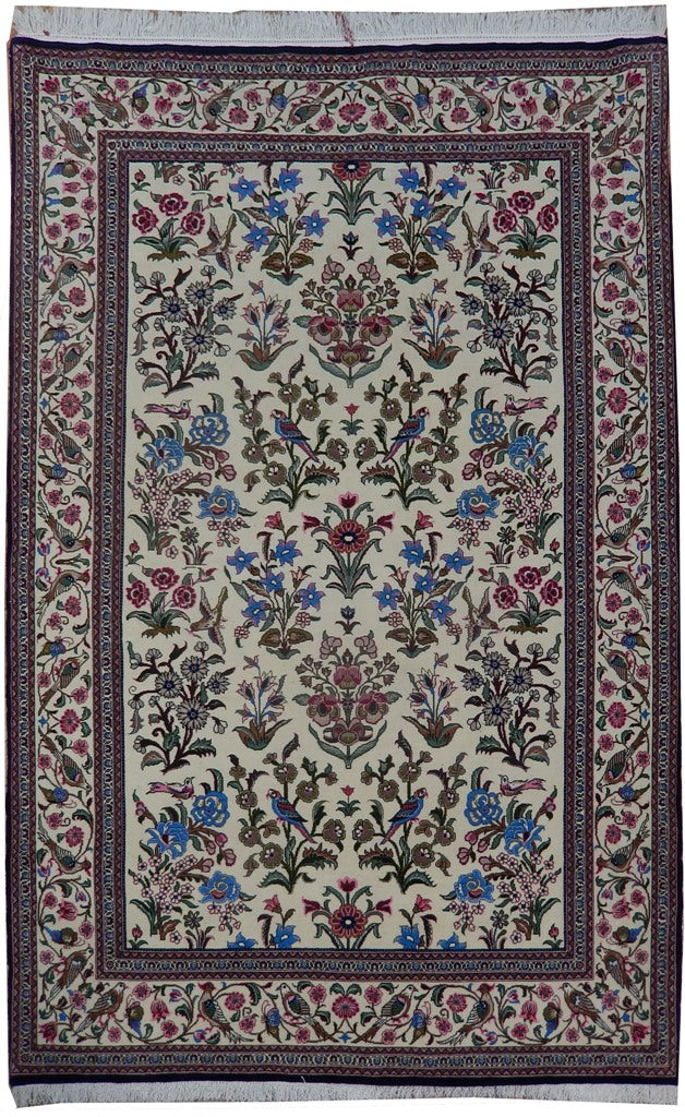 4.5 x 6.7 Persian Transitional Soft Plush Carpet Heirloom Quality Rug