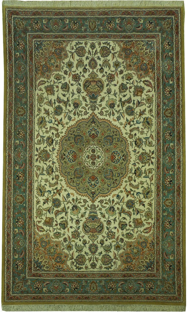 6.6 x 10.6 Authentic Quality Persian Handmade Iran Tabriz Rug 400 Kpsi 