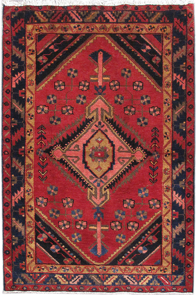 3.7 x 5.7 Persian Village Tribal Rug Dark Colors #PIX-82697