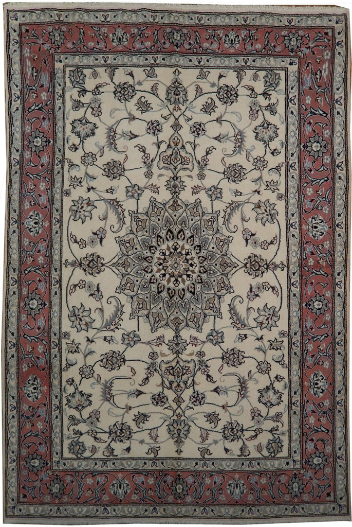 6.6 x 9.6 Authentic Persian Tabriz Rug Handmade Iran Wool and Silk #PIX-21985