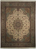 Load image into Gallery viewer, 8.2 x 10.1 Authentic Persian Quality Wool and Silk 400 KPSI Tabriz Iran Rug BIRDs #PIX-18231