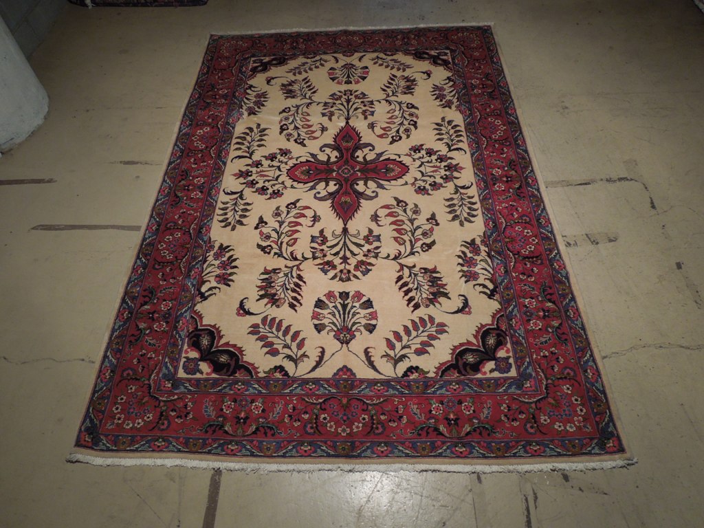 7 x 10.4 Quality Persian Tribal Sarouk Rug #B-72333