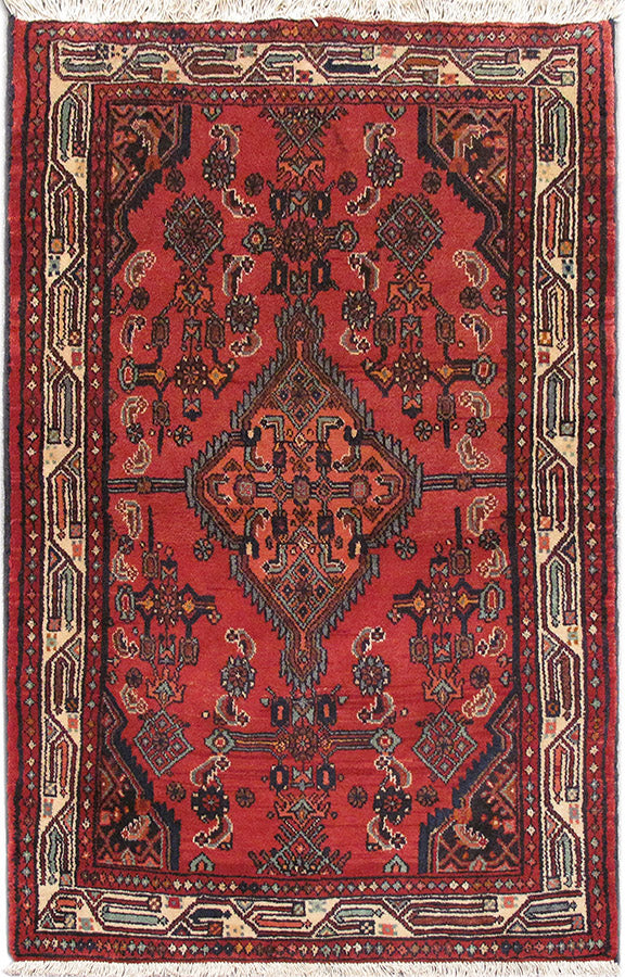 3.4 x 5 Persian Tribal Hamadan Rug #PIX-82674