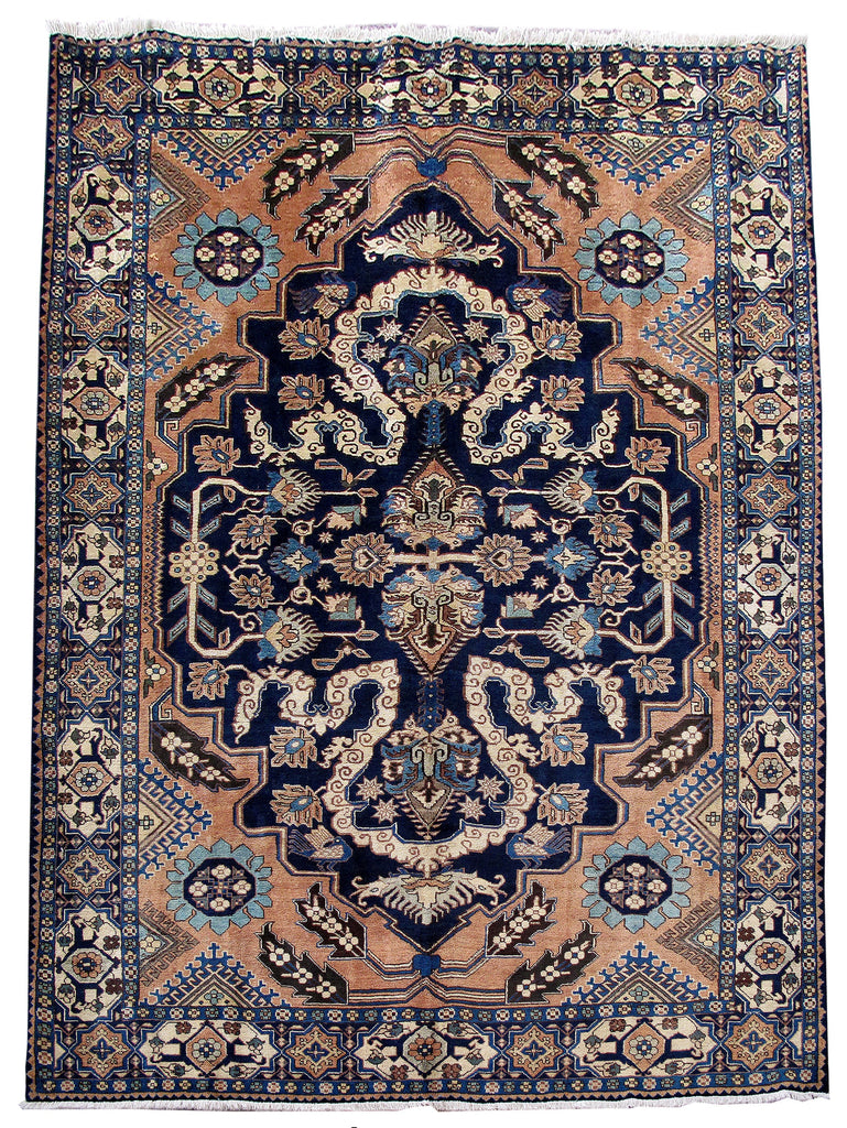 7.11 x 10.6 Genuine Persian Ardebil Tribal Quality Rug #B-80799