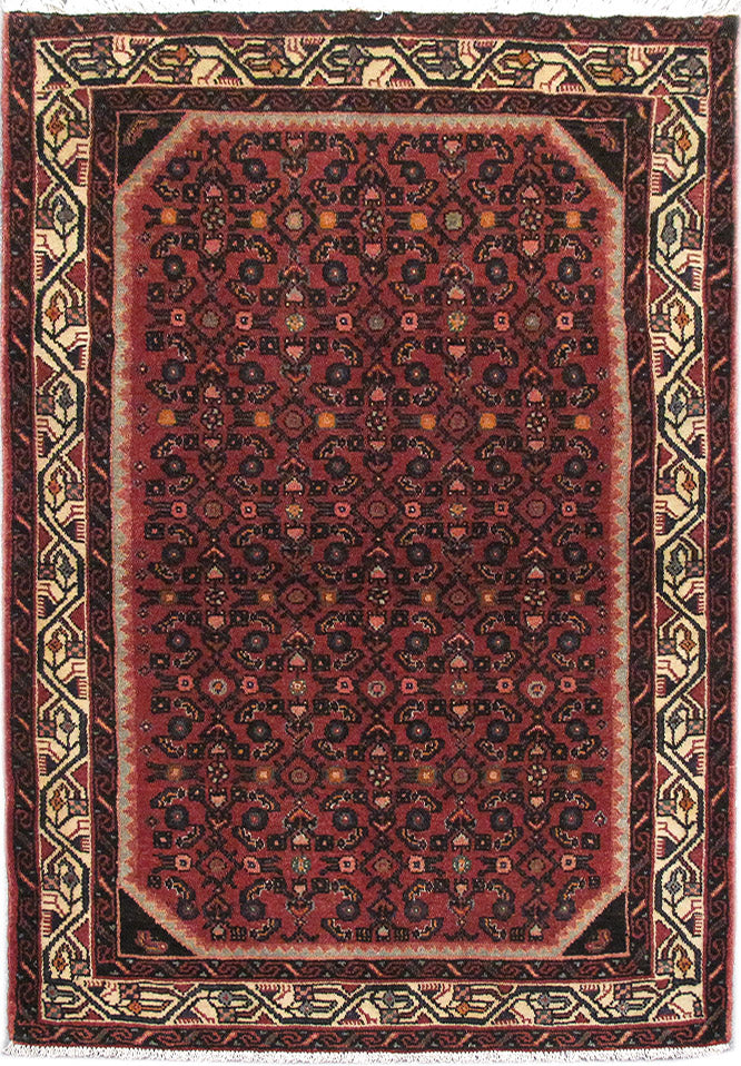 3.7 x 5.4 Persian Hamadan Rug Iran Tribal #PIX-82720