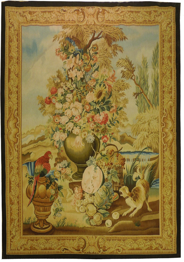 4.4 x 6 Premium Persian Traditional Woo Silk Hamadan Rug