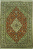 Load image into Gallery viewer, 6.9 x 10 Authentic Persian Tabriz Tabataba Rug Hunting Deer's Birds 