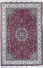 Load image into Gallery viewer, 8 x 12 Super Fine Authentic Persian Tabriz Rug Handmade Iran Wool and Silk on Silk on Silk  500 Kpsi  Rich Burgundy #PIX-21838