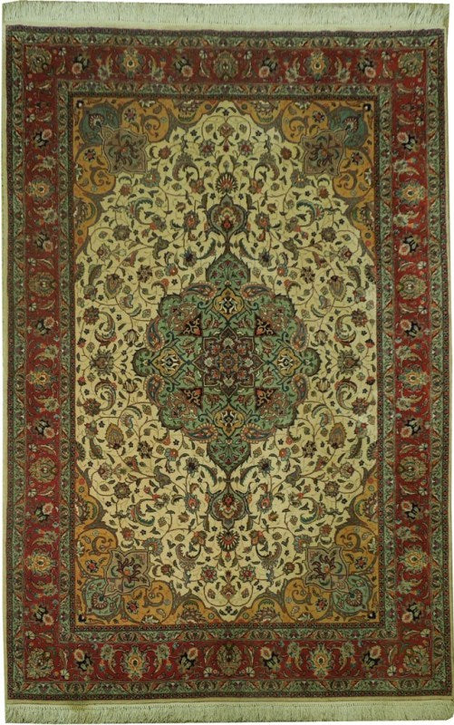 6.6 x 9.10 Genuine Quality Persian Tabriz Rug Handmade Iran Wool Silk #PIX-17667