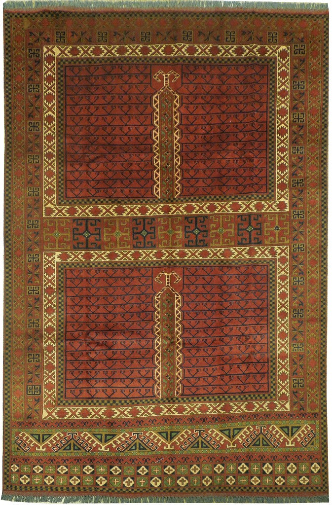 6.6 x 9.8 Afghan Hatchlu Tribal Rug Sale