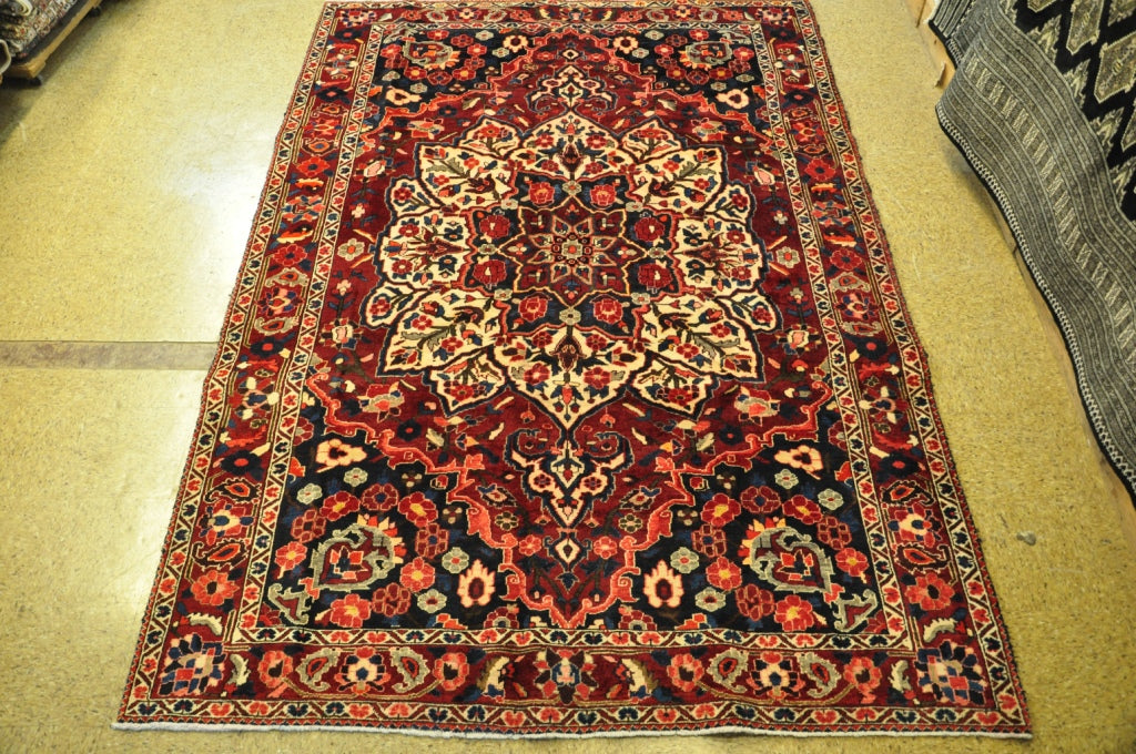 6.11 x 10.3 Persian Tribal Bakhtiar Rug #PIX-28968