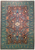 Load image into Gallery viewer, 11.8 x 17 Chobi Peshawar Oushak Rug Handmade Pakistan Brown Green Rust #PIX-20099