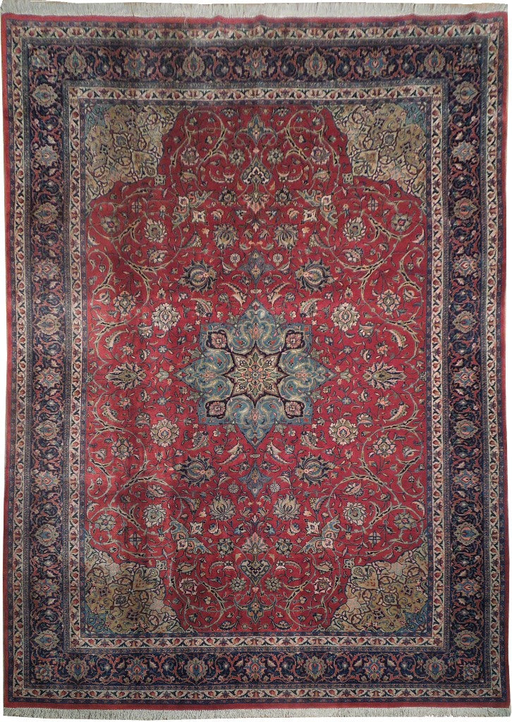 9.1 x 12.3 Quality Persian Qazvin Rug Dense Finer Weave #PIX-18206