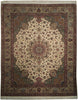 Load image into Gallery viewer, 8.1 x 9.9 Authentic Persian Tabriz Iran Wool and Silk Rug KPSI 400 #PIX-18230