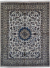 Load image into Gallery viewer, 6.5 x 8 Authnetic Persian Nain Carpet 9 LA  Handmade Iran Wool and Silk #PIX-22017