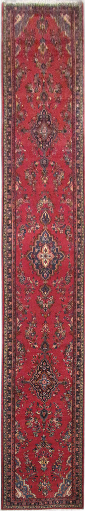 2.11 x 18.5 feet Long Runner Persian Sarouk Hamadan Rug #PIX-82644