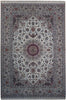 Load image into Gallery viewer, 7 x 10 SIGNED Wool &amp; Silk on Silk Foundation Authentic Persian Isfahan Rug #PIX-21978