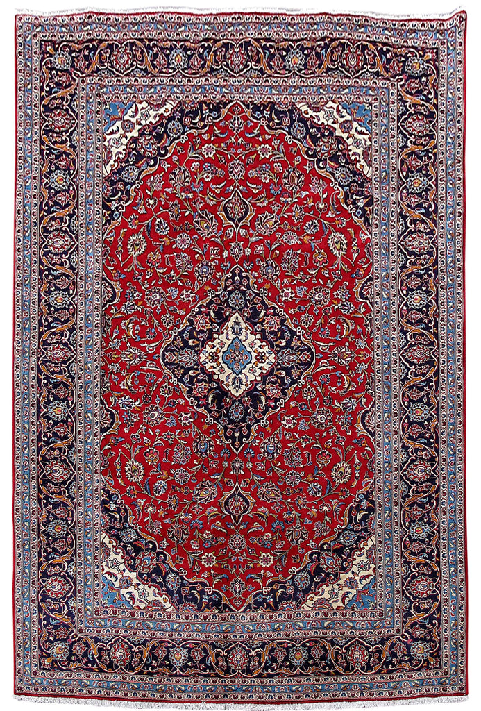 8 x 11.5 Authentic Persian Kashan Rug Traditional Iran Classic #B-80185