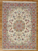 Load image into Gallery viewer, 4.9 x 6.7 High Quality Authentic Persian Tabriz Rug Handmade Iran Wool and Silk 400 KPSI #PIX-29298