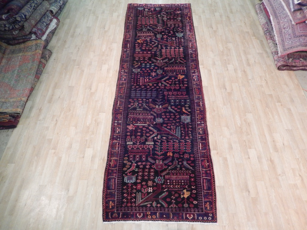 3.10 x 12.5 Semi-Antique Persian 4 feet Wide Runner #B-71778