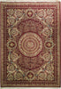 Load image into Gallery viewer, 10.2 x 14 Amazing Handmade Rug French Savanerie Wool Burgundy Gold #PIX-17317