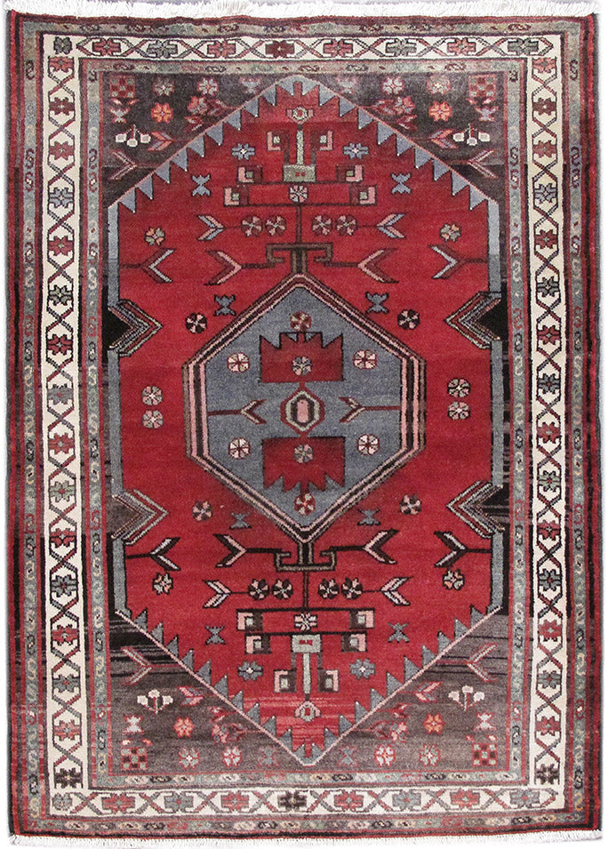 3.9 x 5.4 Persian Abadeh Hamadan rug #PIX-82740