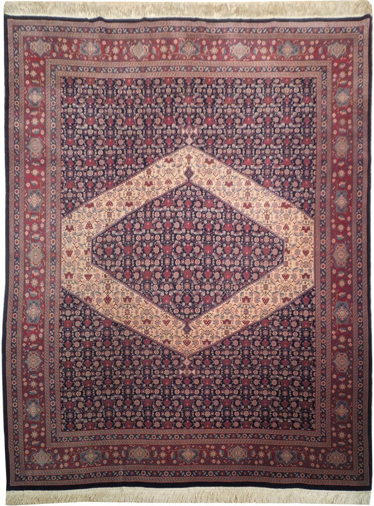 8 x 10 High Quality Persian Sannadaj Bijar Wool on Silk Rug #PIX-18649