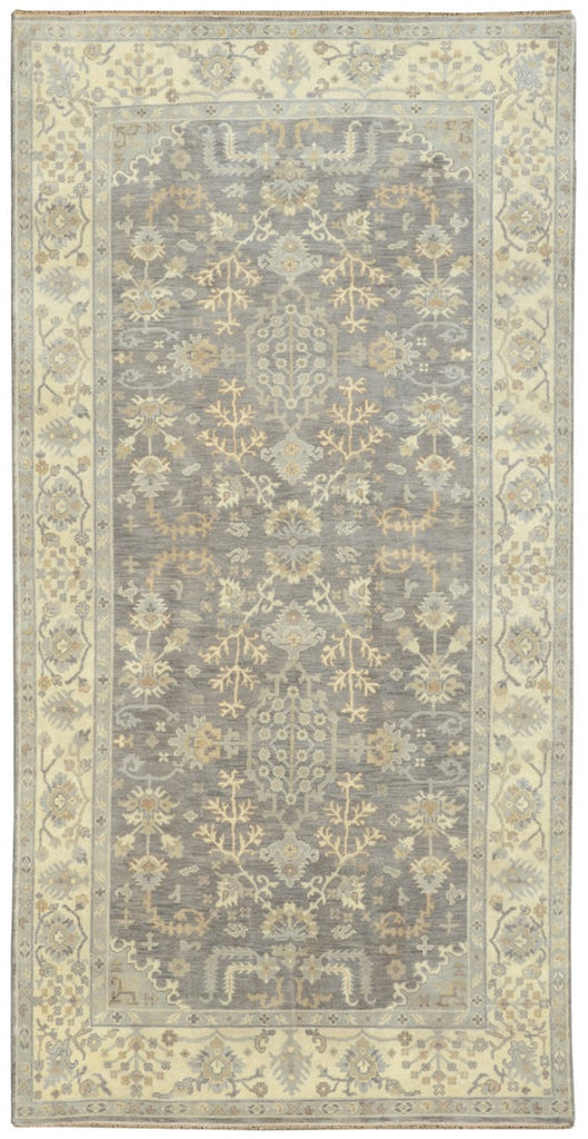 8.2 x 15.9 Rare Size Handmade Wool Rug Neutral Gray #B-78820