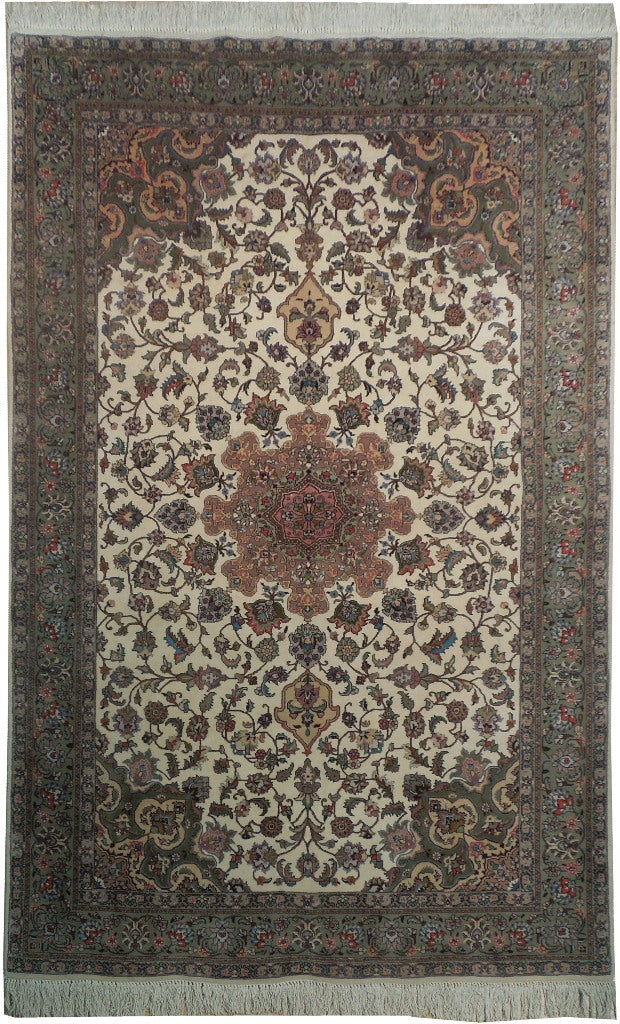 6 x 9.4 Persian High Quality 400 KPSI Tabriz Rug