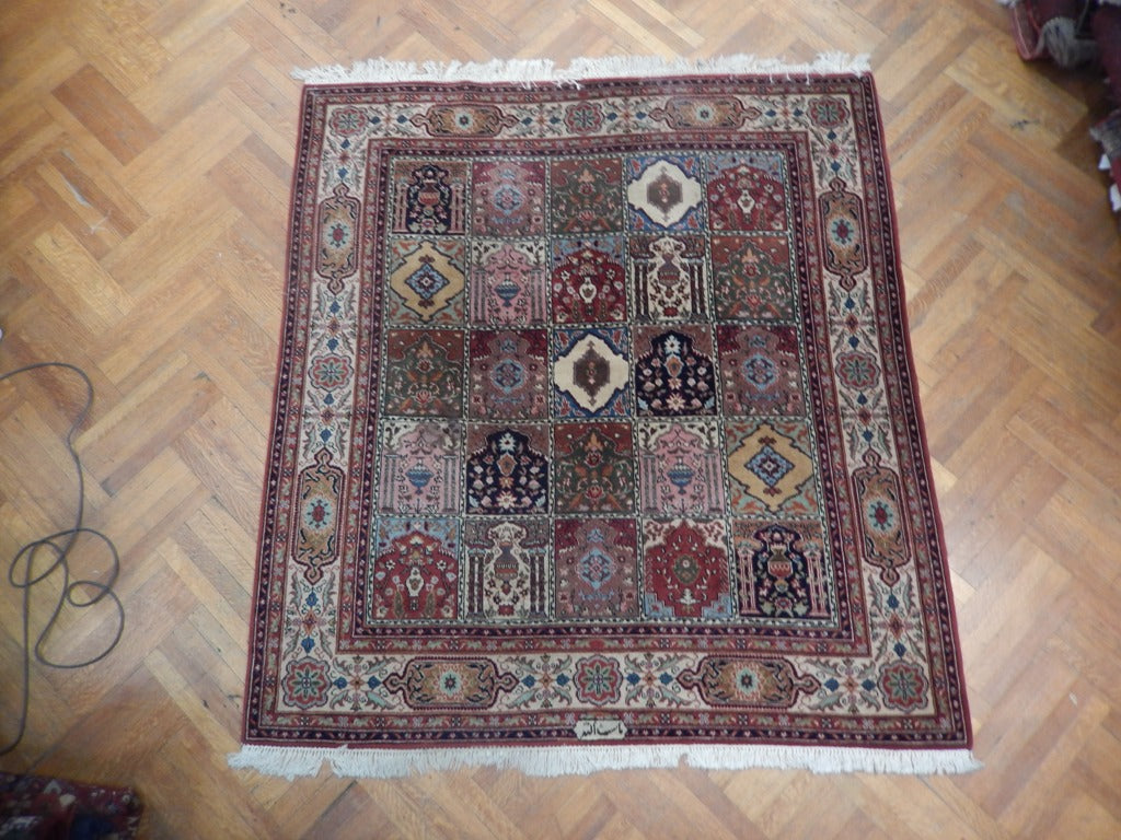 6.8 x 7.3 SQUARE Garden Bakhtiar Rug Multi Colors #PIX-23601