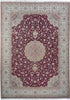 Load image into Gallery viewer, 9.9 x 13.7 High Quality Authentic Persian Tabriz Rug Handmade Iran Wool and Silk 400 KPSI PIX-21914