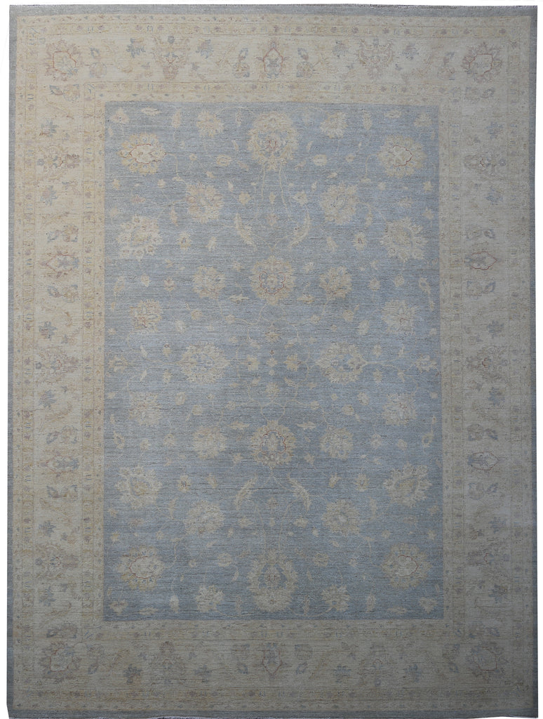 9.1 x 12  Light Blue Chobi Peshawar Rug #PIX-28475