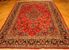 Load image into Gallery viewer, 6.6 x 9.9 Persian Mashad Rug Traditional Carpet #PIX-14985