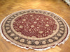 Load image into Gallery viewer, 8.0 x 8.0 Feet Round Wool and Silk Fine Hand-knotted Rug