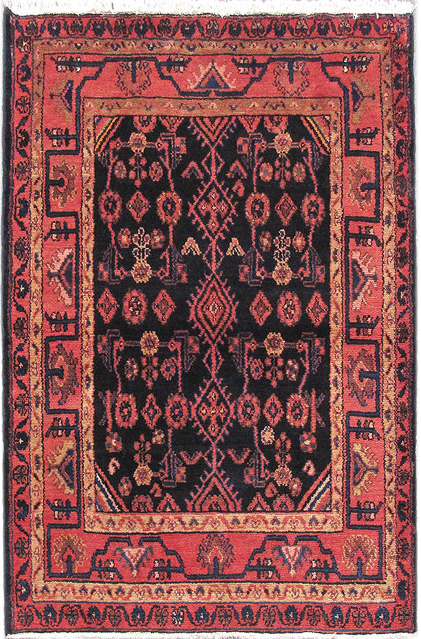 3.7 x 5.2 Tribal Rug Persian Carpet Ethnic Iran #PIX-82661