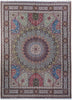 Load image into Gallery viewer, 9.10 x 13.3 Super Quality Authentic Persian Tabriz Rug Wool and Silk on Silk Amazing Gonbad Dom Design #PIX-21921
