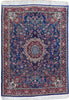 Load image into Gallery viewer, 4.7 x 6.4 Transitional Geometric Persian Pattern Wool Silk Handmade Rug