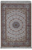 Load image into Gallery viewer, 3.7 x 5.6 SIGNED Super Fine Quality Authentic Persian Esfahan Rug Wool and Silk 500 KPSI