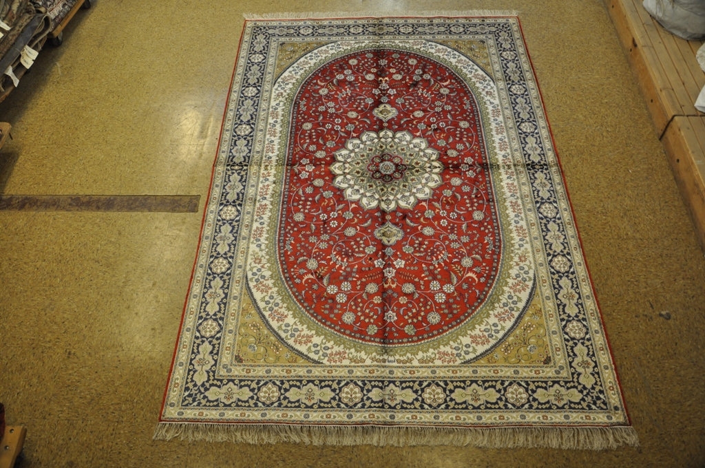 6 x 9 Transitional Persian Artisan Wool Handmade Rug