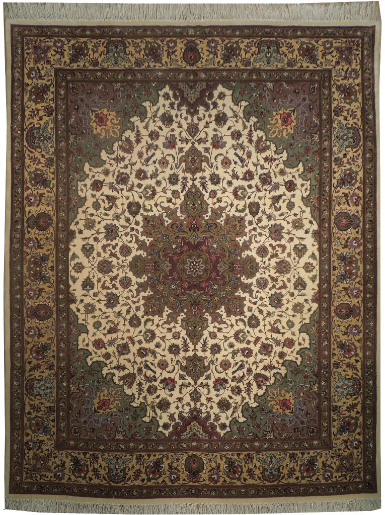 8x10 Genuine Persian Tabriz Rug Quality 400 KPSI Wool and Silk #PIX-18232