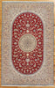 Load image into Gallery viewer, 5 x 8 SIGNED "Habibian" FINE Persian Nain Rug Wool and Silk quality 6 LA 400 KPSI