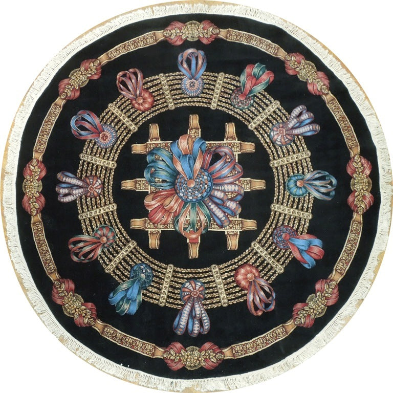 8 x 8 ROUND  Handmade Rug   #PIX-20853