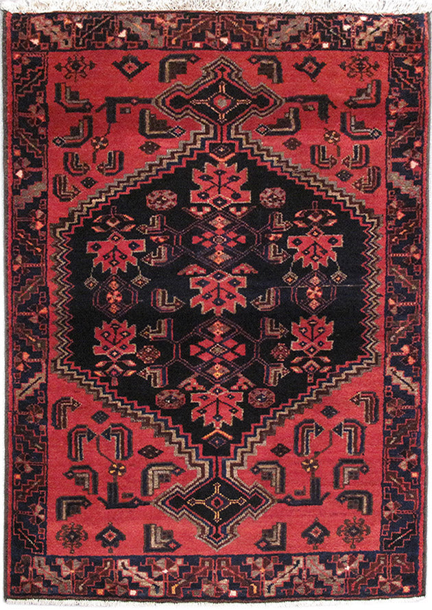 3.5 x 5 Iran Geometric Tribal Hamadan Rug #PIX-82712