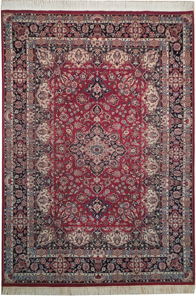 6 x 8.8 Fine Wool Dense Weave Handmade Pakistan Tabriz Rug #PIX-18794