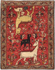 Load image into Gallery viewer, 4&#39; x 5&#39; Persian Hamadan Rug #PIX-82668